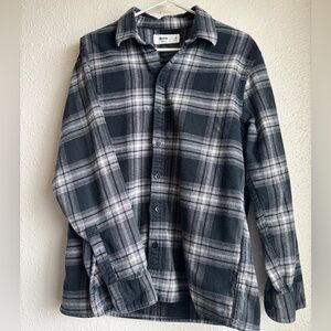 Hollister Flannel Black and Gray size Medium
